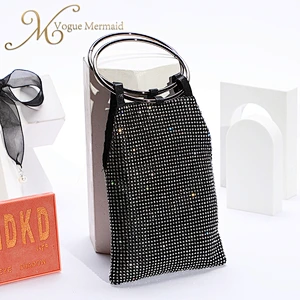 black rhinestone evening bag