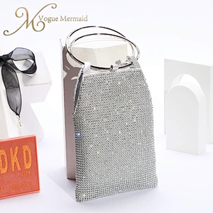 silver rhinestone evening bag